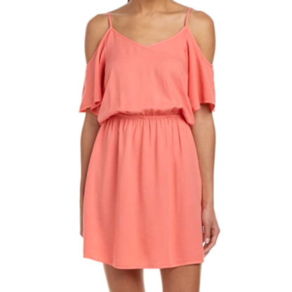 Splendid - Cold Shoulder Dress in Punchy Coral